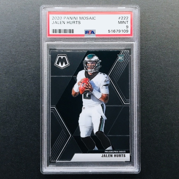 Jalen Hurts RC - 2020 Panini Mosaic #222 PSA 9 - Picture 1 of 3